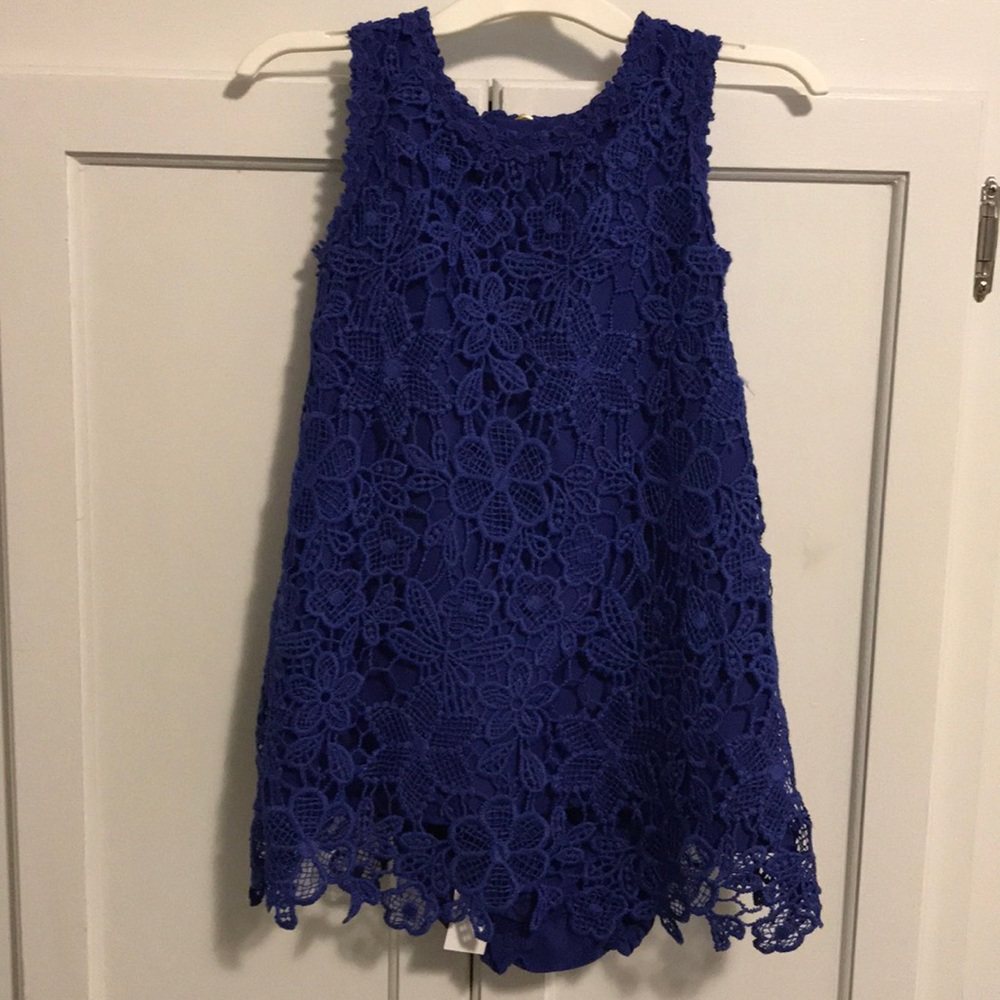 Kate Spade Cobalt Blue Lace Dress Set